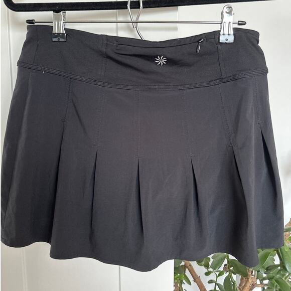Athleta Women’s Black Get Goin Pleated Athletic Skort, Size S, EUC - Picture 4 of 6